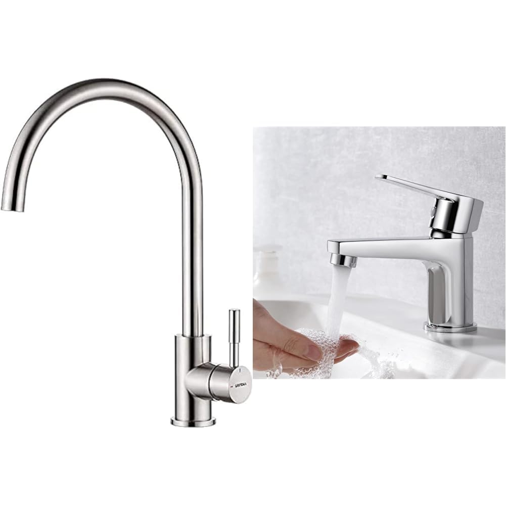 Mitigeur de Lavabo Ibergrif Contre les Fuites et Robinet de Cuisine GRIFEMA anti-gaspillage