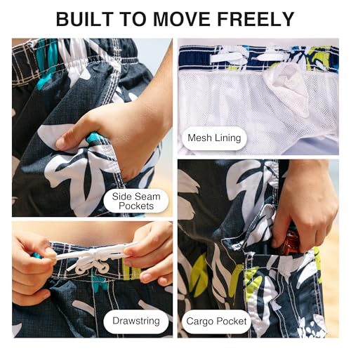 Image of Kanu Surf Boys' Paradise Floral Swim Trunk