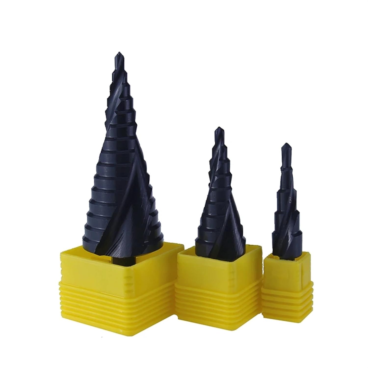 4-12 4-20 4-32mm HSS Cobalt Step Drill Bit Set Nitrogen High Speed Steel Spiral for Metal Cone Triangle Shank Hole Metal Drill