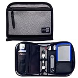 Omnipod Supply Case. Diabetes Supply Bag Made Exclusively for The Omnipod 5 Omnipod Dash or Omnipod PDM. Fits Extra Pod, Test Strips, Insulin, Lancet, and More Diabetic Supplies.(Greyton)