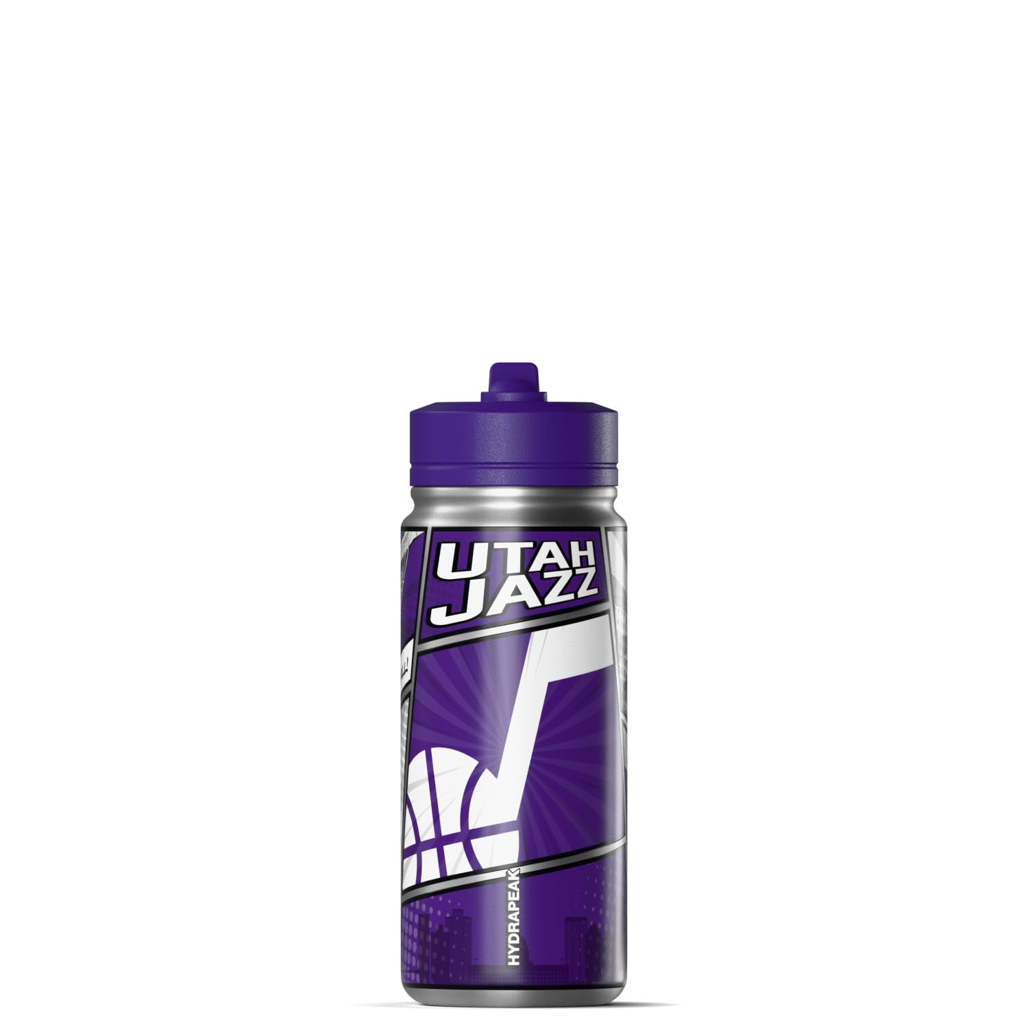 Hydrapeak x NBA Utah Jazz 20 oz Stainless Steel Water Bottle Officially Licensed Double Wall Insulated Sports Bottle