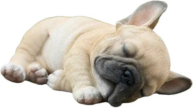 French Bulldog Statue - Polyresin Dog Figurine for Garden & Home Decoration