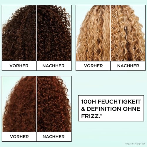 Garnier Fructis Locken Methode Air Dry Cream, definierendes Leave-In für alle Lockentypen mit 7% Feuchtigkeits-Komplex, 260 ml