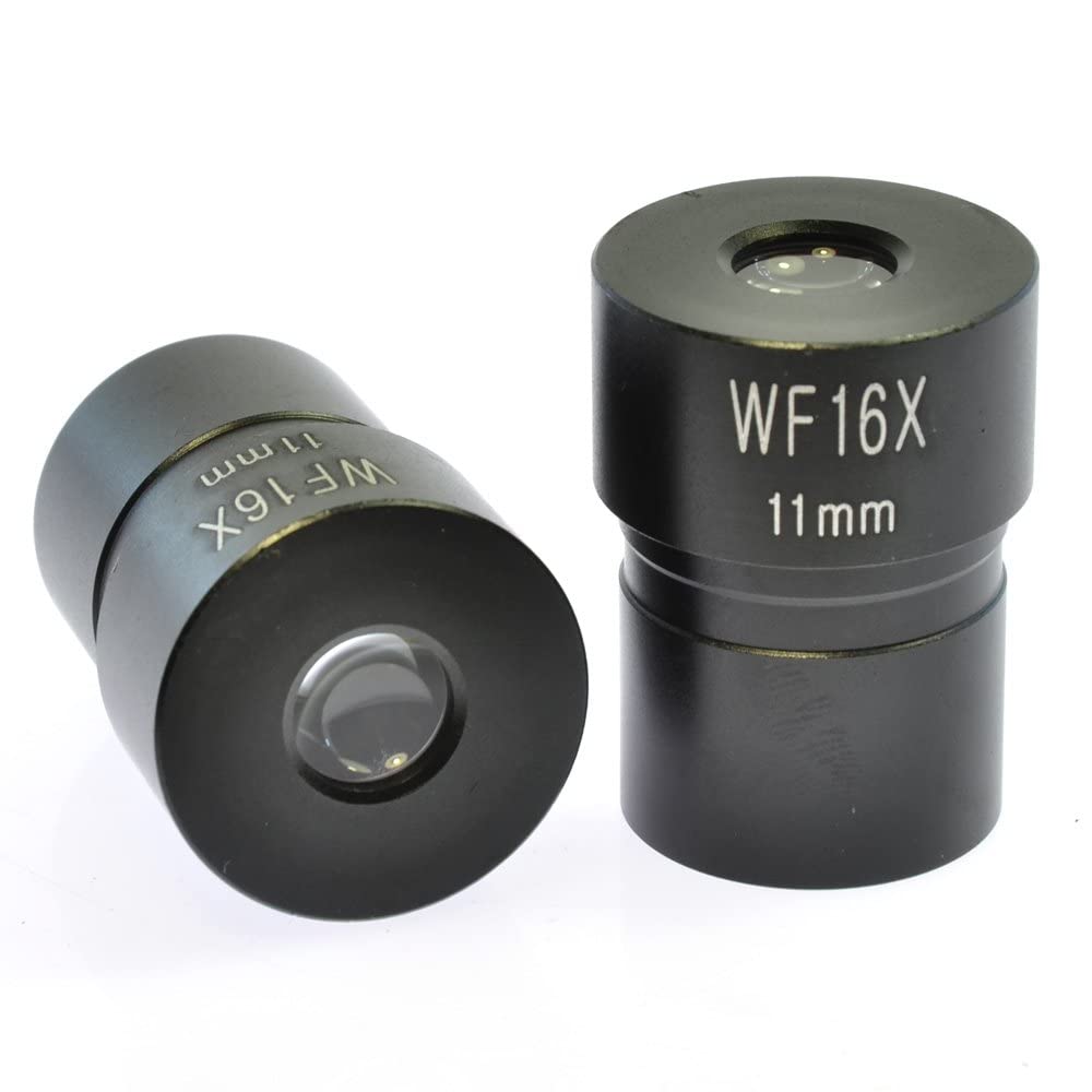 Ubersweet® WF16X/11mm Ramsden Eyepiece Optical Lens for Biological Microscope 23.2mm 1PCS