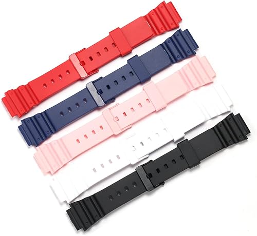 Miniatura 3 de RCNZWQB Correa de resina compatible con Casio G-shock MRW-200H Correa de repuesto de goma impermeable para hombre y mujer