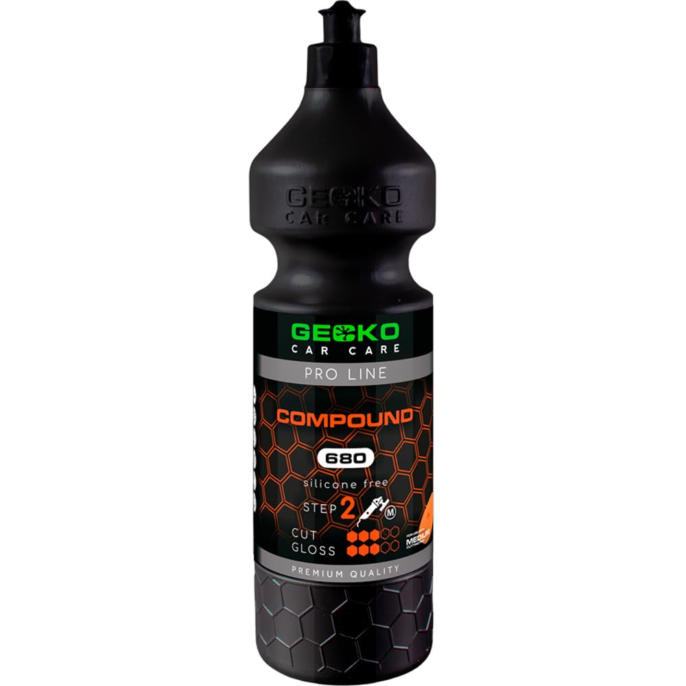 Gecko Pro Compound 680 STEP 2-1 liter (silicone free), Black