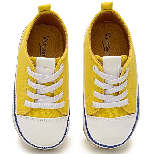 Tênis Sapatinho Bebe Infantil Menino Pimpolho Velcro - Amarelo/27