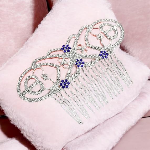 Bella Swan Bridal Rhinestone Silver Tone Vampire Wedding Hair Comb