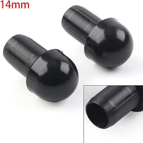 Miniatura 6 de Newsmarts 0.551 in negro motocicleta manillar puños extremos mango barra de mano tapa deslizante reemplazo para Ducati 696 795 796 797 1098 1198 821