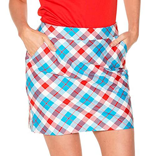 Royal & Awesome Women s Womens Golf Skort Skirt, Plaid a Blinder, US 6 UK 10