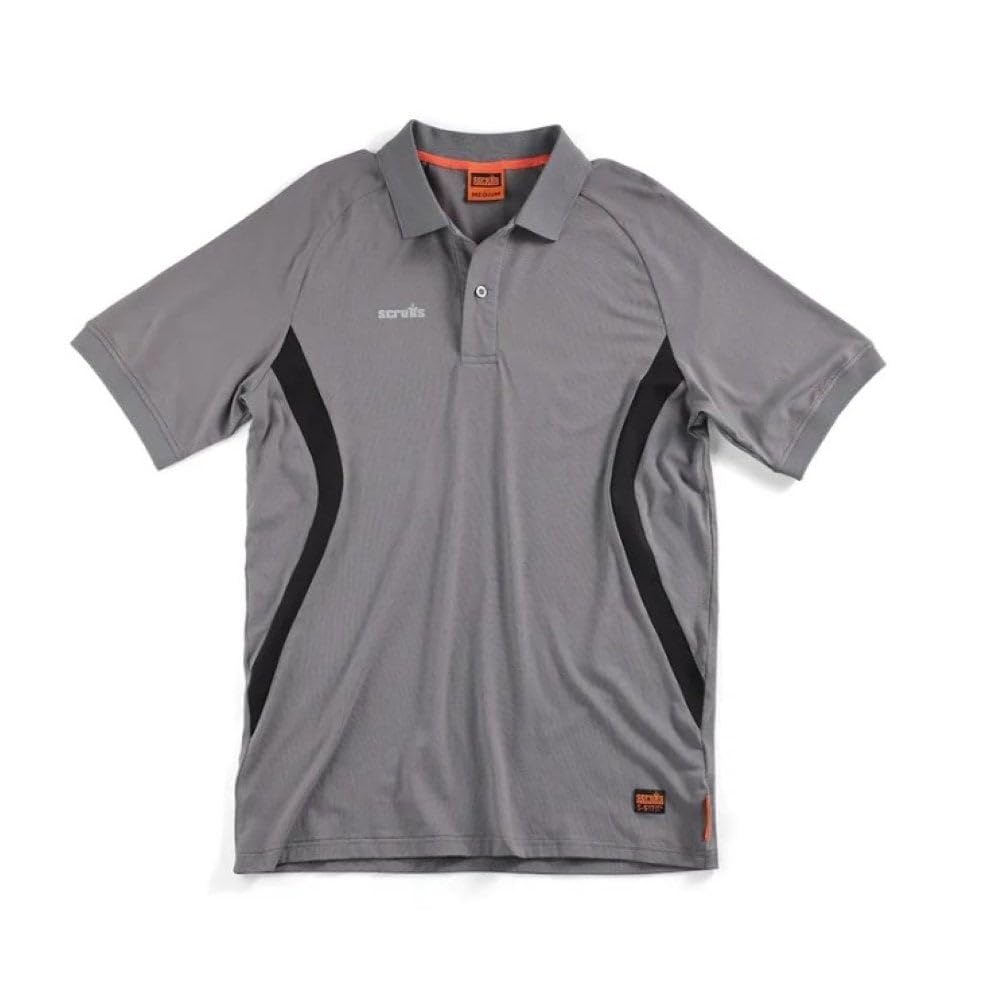 Scruffs Mens Tech Polo Work Utility T-Shirt, Grpahite, L UK