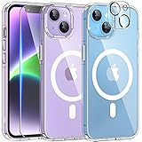 TAURI [5 in 1 Magnetic Case for iPhone 14 Plus [Military Grade Drop Protection] with 2X Screen Prote