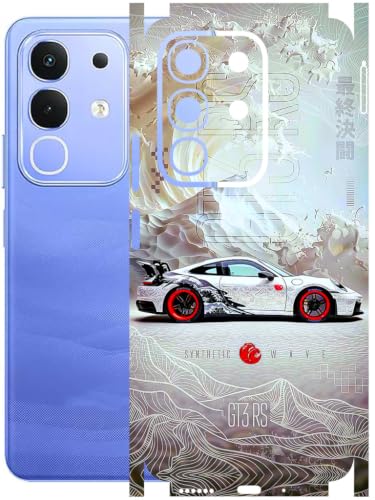 Image of AtOdds Full Body Skin Wrap Compatible with IQOO Z10x - GT3RS | Premium Back Screen Guard Protector, Precision-cut Skin Sticker with Scratchproof Matte Finish, Peels off with zero residue
