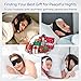 Anti Snoring Chin Strap for Sleeping, Adjustable Flexible Sleep Chin Strap to Keep Mouth Closed, Breathable Airflow Jaw Strap for Sleep Men Couple Stop Snoring Jaw Strap Set with 3D Eye Mask