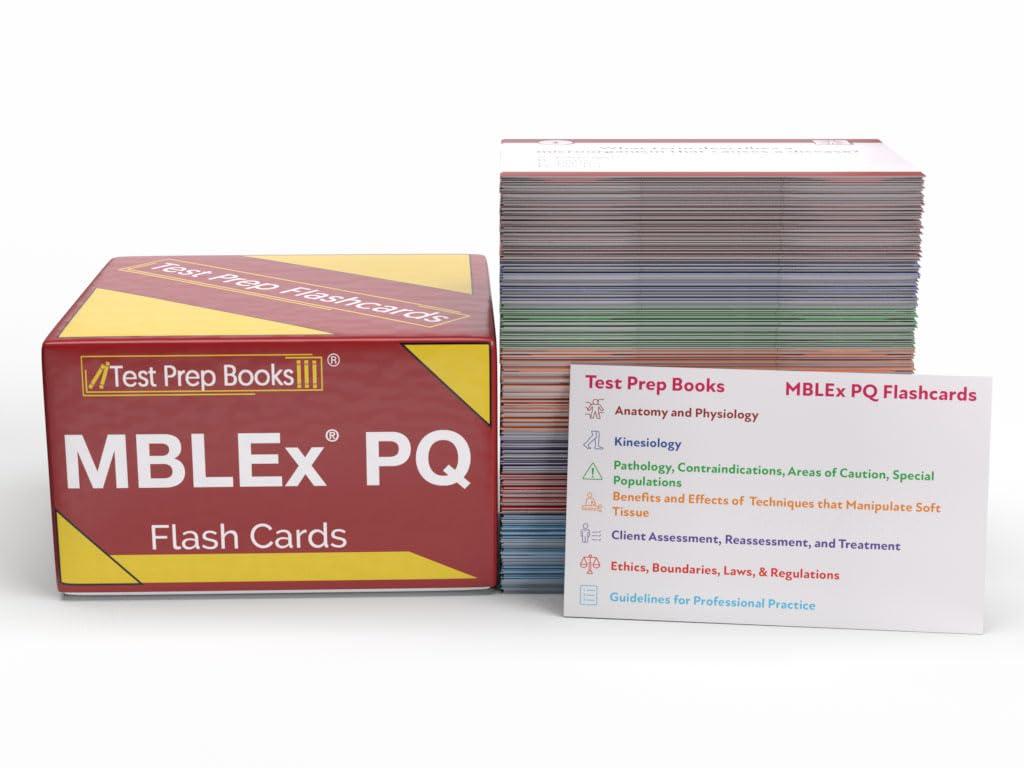 MBLEx Practice Question Flashcards: MBLEx Test Prep Flash Cards 2023-2024 for The FSMTB MBLEx Exam [Full Color Cards]