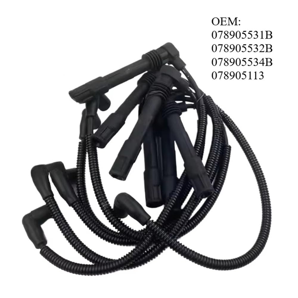 Juego de Cables de bujía para Skoda Superb B5 3U 2.8L 2001-2006 2007 2008 078-905-113 078905113 Kit de Cables de Encendido