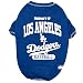 MLB LA Dodgers Dog T-Shirt, Medium. - Licensed Shirt for Pets Team Colored with Team Logos