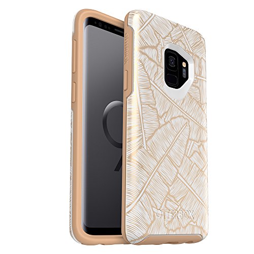 OTTERBOX Symmetry Series Case for Samsung Galaxy S9 - Frustration FRĒe Packaging - Throwing Shade (WHTE/Roasted TAN/Throw Shade)