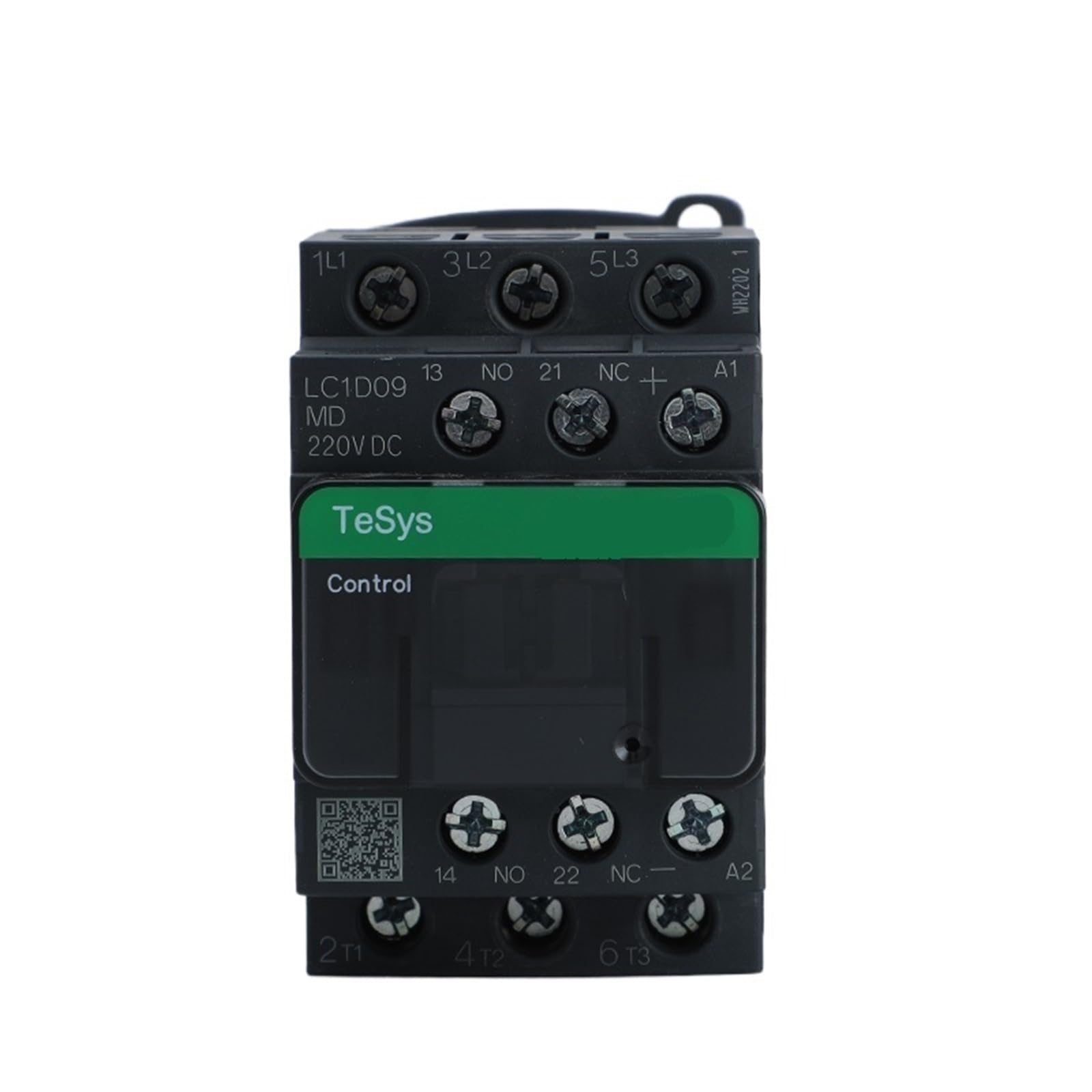 Contactor 220v DC Trifásico 3 Polos Contactor Tripolar 3P50/60Hz LC1D25 LC1D32 LC1D38 Voltaje de Bobina 24v 110V 220V 380V 1 Pieza(LC1D38 black38A,220V)