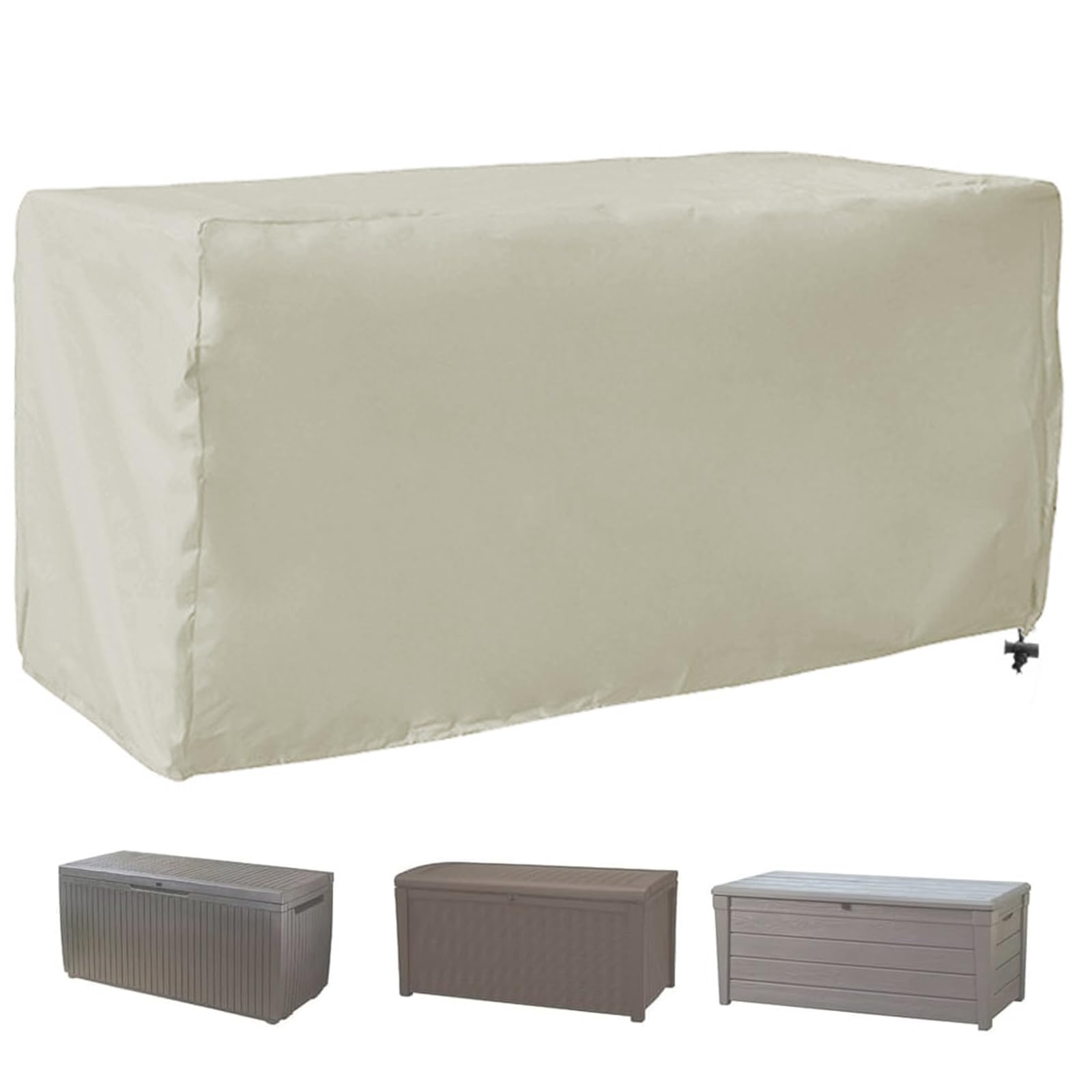 Funda impermeable para muebles de jardín con cordón de ajuste anticaída y tela anti desgarros