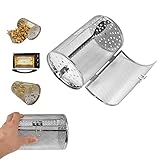 Cafopgrill Universal Grillkorb, 12 * 18 cm Edelstahl Backformen Ofen Braten Nüsse Bohnen Erdnusskorb BBQ Grill