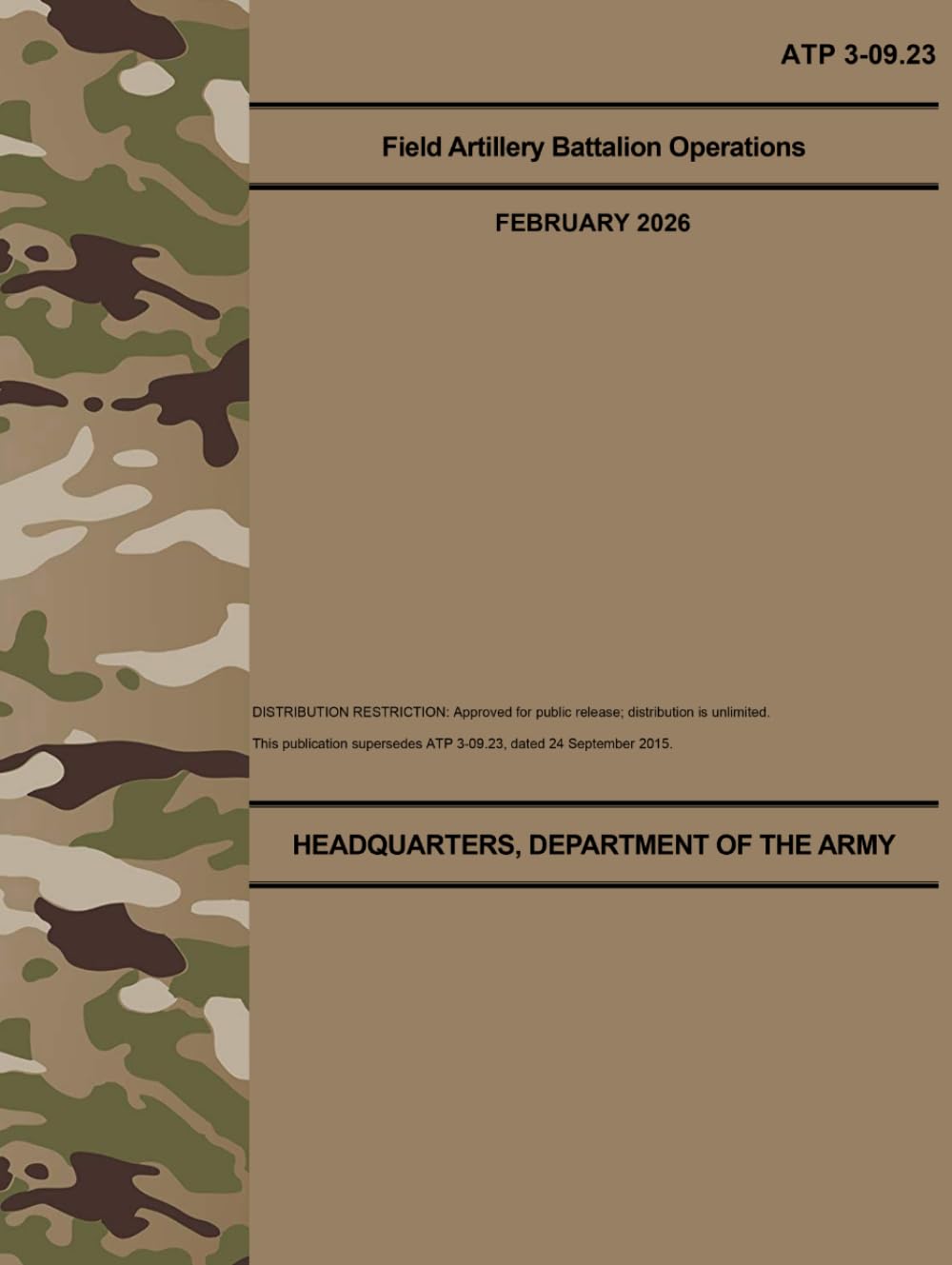 ATP 3-09.23 Field Artillery Battalion Operations - Feb. 2026