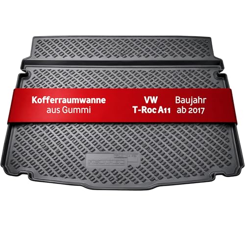 Bac de coffre pour VW T-ROC évitez l'humidité et les taches sol vario position basse