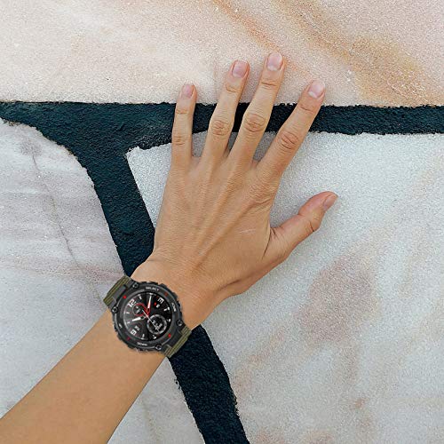 ULTECHNOVO Canvas Quick Release Faixa de Relógio Pulseira de Relógio Pulseira de Relógio Inteligente