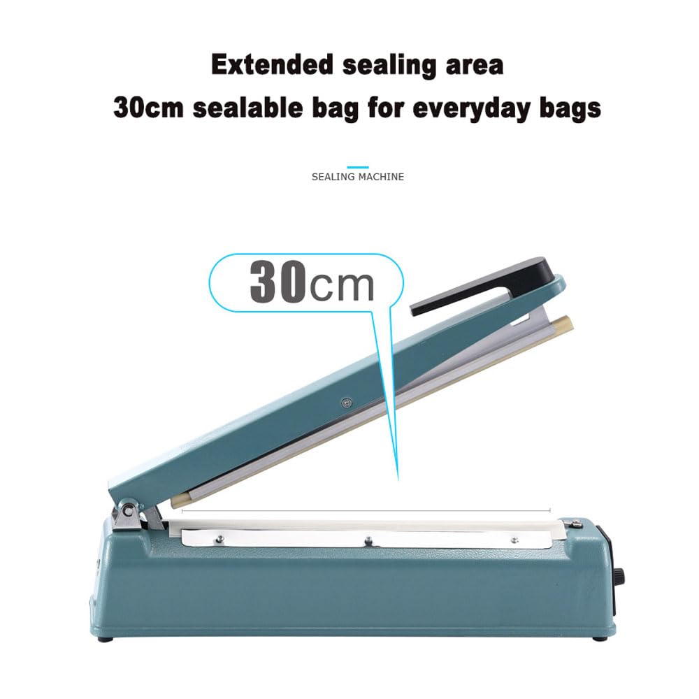 Máquina selladora manual de película para alimentos, máquina envasadora doméstica pequeña, 8 niveles ajustables y protección contra cortes de energía, ancho de sellado opcional de 2/5/8 mm