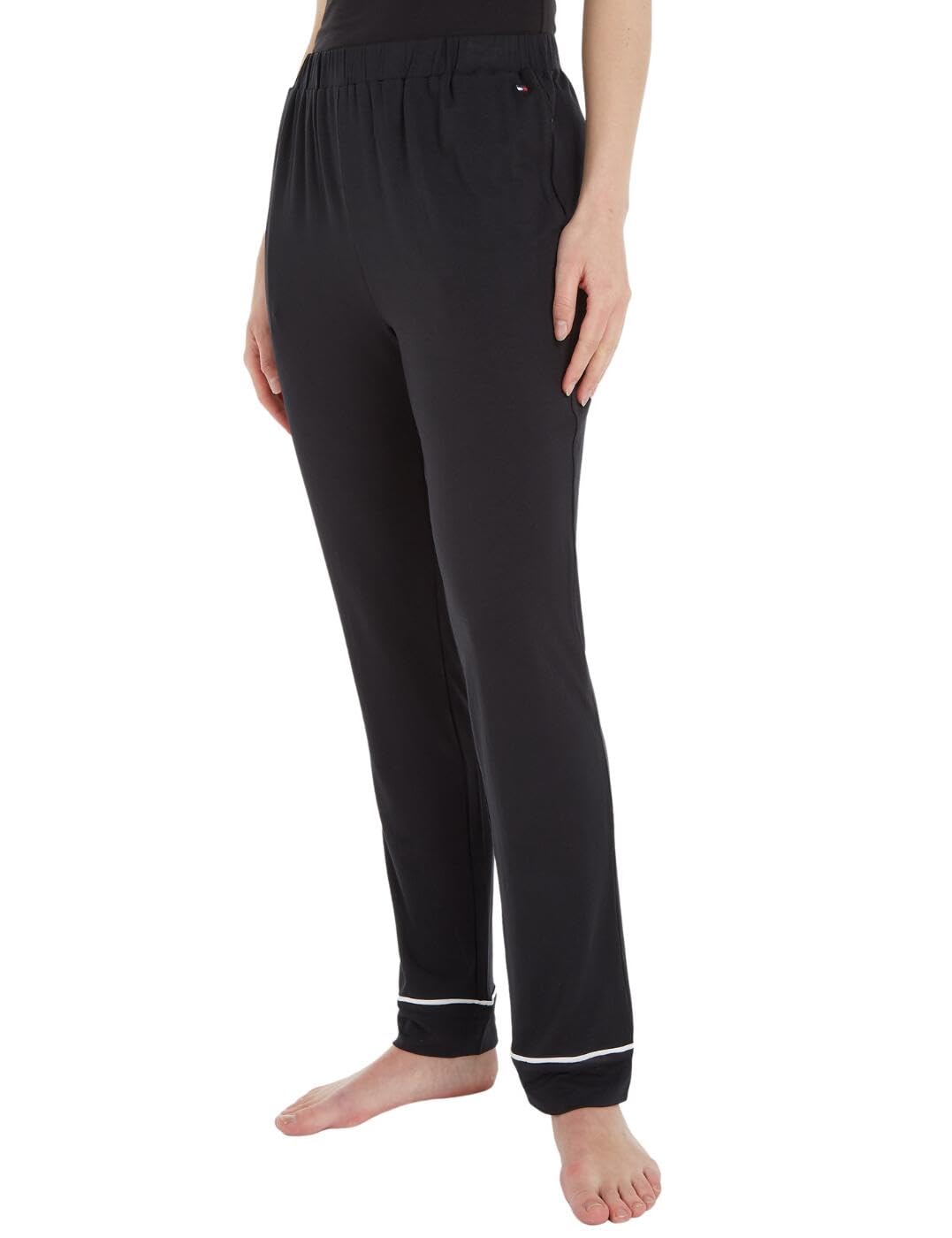 Tommy Hilfiger Women's Black Uw0uw04768 Th Pyjama Pants