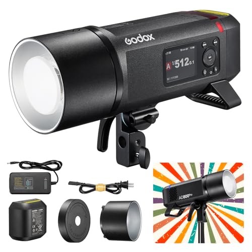 Image of Godox AD800Pro 800Ws Strobe | 1 /8000s HSS, 1 /35710s Freeze | TTL /M /Multi, 2.4G X System | 40W Bi-Color LED (2800K-6000K, CRI≈97) | Bowens Mount - Studio, Outdoor, Product, Portrait