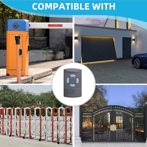 868MHz Garage Door Remote Control Compatible with Hormann HSE2-868 HSM4-868 HS4-868 HS1-868 GARADOR Promatic Blue Button Fixed Code Universal Replacement Handheld Transmitter Key Fob Cloning Remote - Image 4