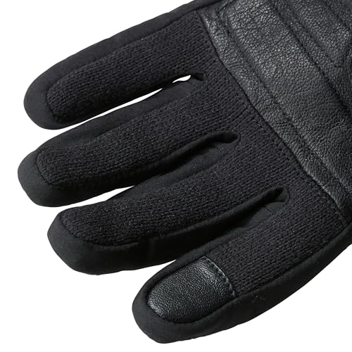 The North Face Men's Front Range Glove | Touchscreen Compatible, Water Repellent, Padded Leather Palms, Fleece Lining, TNF Black Heather, Medium by The North Face - Image 3
