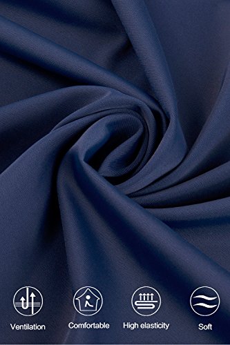 PERONA Women's Tummy Control Swimsuit One Piece Bathing Suit Vintage Printed Swimwear (US 14(Read The Size Chart in Our Image), Skies) Blue - Image 5