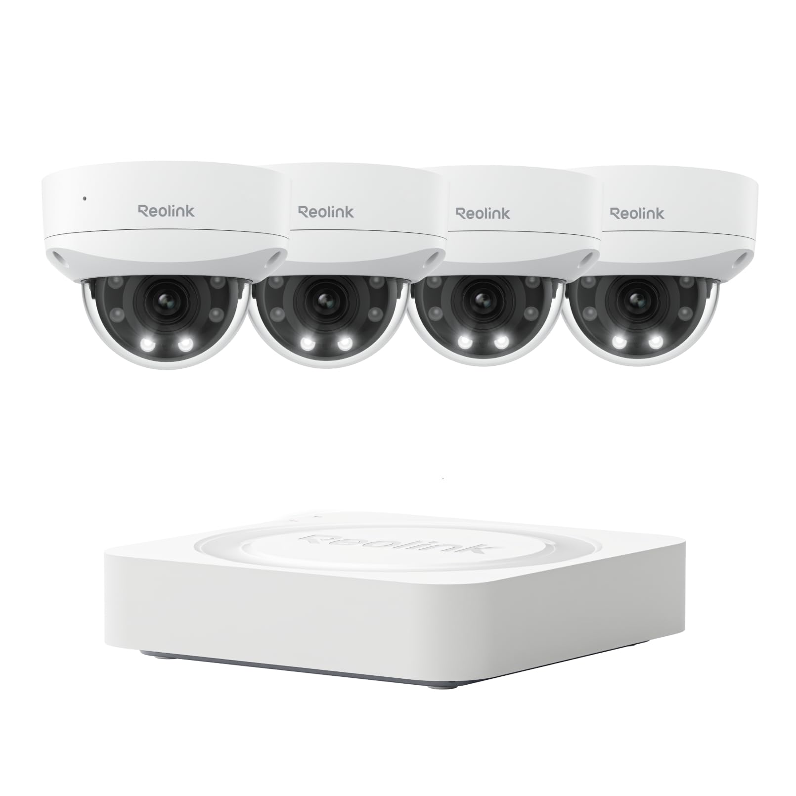 Reolink Caméra PoE 4K Zoom Optique 5X, RLC-843A×4+RLN4E
