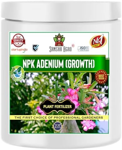 Sansar Agro® NPK for Adenium Growth (200 gm), Essential NPK Fertilizer for fast Growth and a Healthy Adenium Plant.