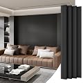 Wood Slat Acoustic Panels, 4 Pack 94" x 8"/ 240 x20cm(21ft²) Wood Wall Panels, Soundproof Wood Slat Panel, 3D Fluted Sound Absorbing Paneling for Wall Decor, Living Room, Bedroom, Black