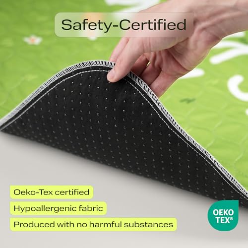 Image of PetSpy Washable Pee Pads for Dogs - Waterproof Reusable Puppy Pads No-Slip Surface - Stylish Dog Potty Training Pads Protect Against Leakage (Grass, 1 Pack - 72 inch x 72 inch)
