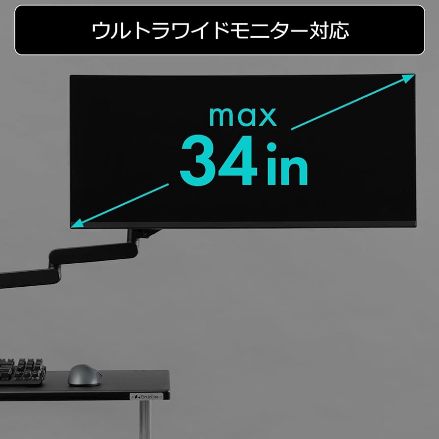 Amazon.co.jp: Bauhutte (バウヒュッテ) ロング モニターアーム