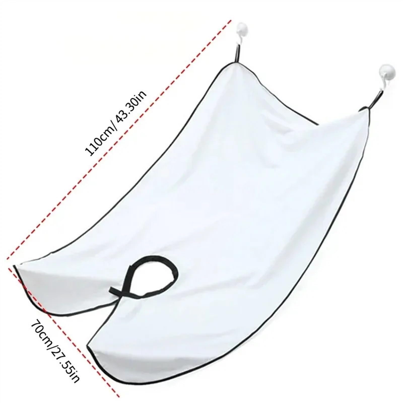 Mantella Parrucchiere Mantella raccogli barba for grembiule da 1/2 pezzo | Bavaglino for la cura del viso, capelli rasati, pulizia del rasoio for adulti, parrucchiere