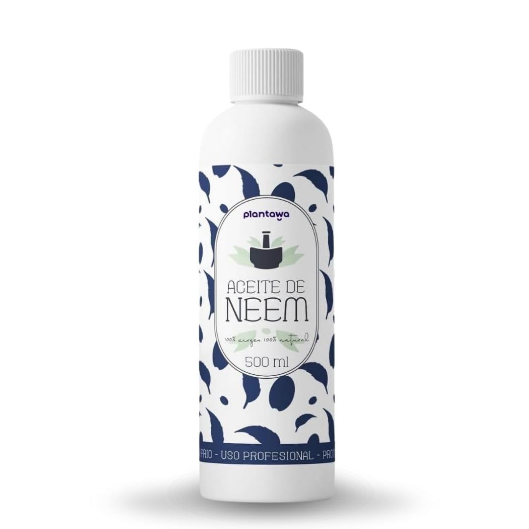 PLANTAWA Huile de Neem 500ml | Ingrédient Naturel à Diluer | Pressée à Froid | Usage Polyvalent | Sans Additifs ni Parfum | Pour Formulations Domestiques Personnalisées