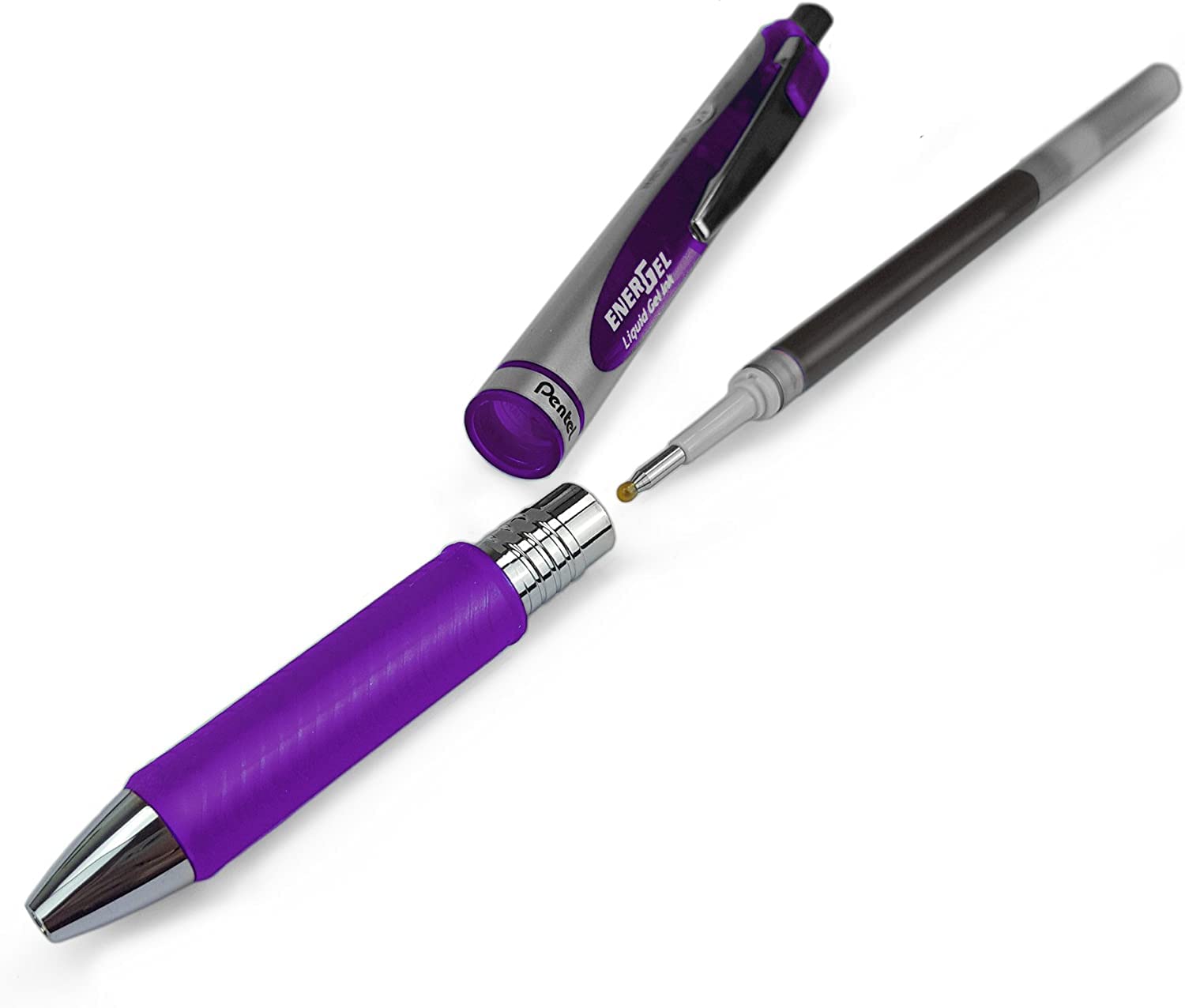Pentel EnerGel XM BL77, Retractable Liquid Gel Ink Pen, 0.7mm, 54% Recycled, In Envelope Gift Packaging - Image 4