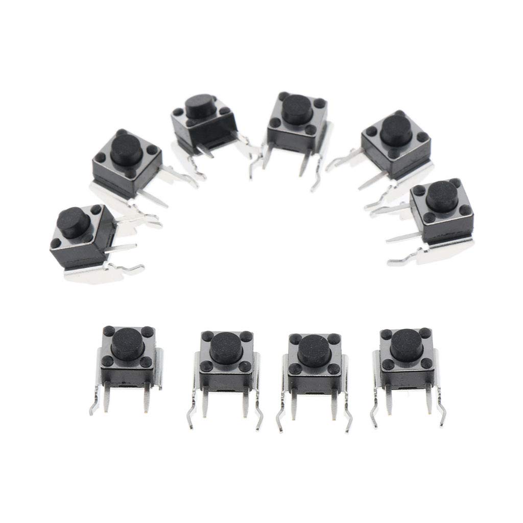 Gazechimp pour Les Contrôleurs Xbox One 360 ​​LB RB Shoulder Bumper Button Switch Tactile Switch 10x - Noir, comme décrit