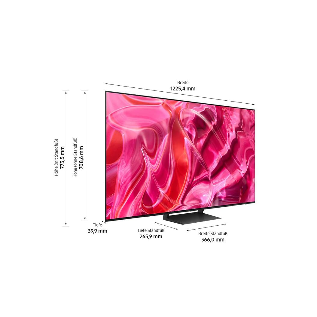 Samsung OLED 4K S90C 55 Zoll Fernseher (GQ55S90CATXZG, Deutsches Modell), Quantum HDR OLED, Neural Quantum Prozessor 4K, LaserSlim Design, Smart TV [2023]