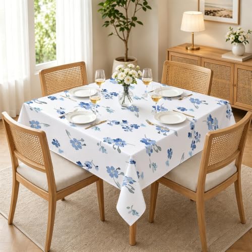 Nappe de table cuisine imperméable 90x90 lavable pour table basse A-67 - 2