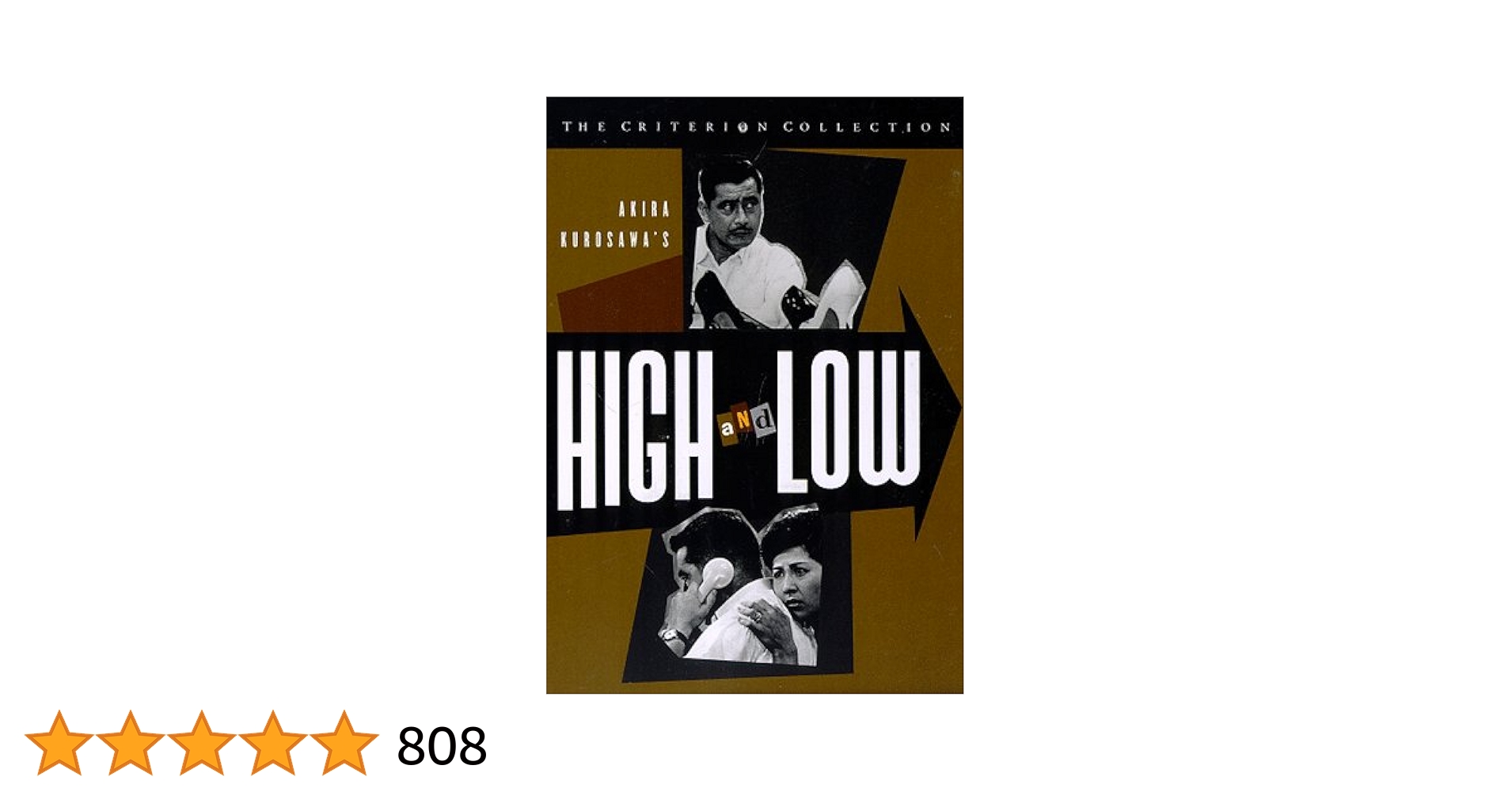 Amazon.com: High and Low (The Criterion Collection) : Toshir