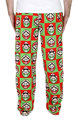 Nintendo Super Mario Pajamas for Men, Video Game Pajama Pants, Fleece Luigi & Mario Pj Pants for Adults - Sizes S-XL3