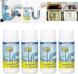 WOWNG Wild Tornado Pipe Dredge Deodorant, Ultimate Sink & Drainage Cleaner, Quick Foaming Toilet Cleaner, Dredge Agent for Kitchen and Toilet Pipes (4 PCS)
