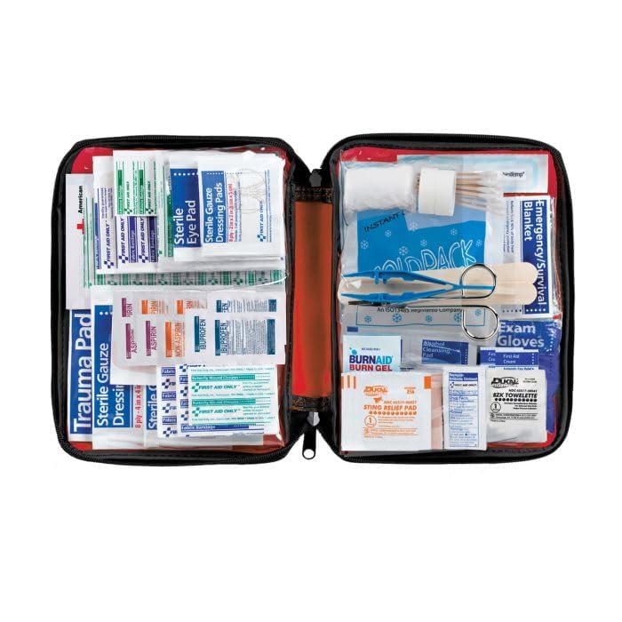 American Red Cross Officially Licensed Product Deluxe All Purpose First Aid Kit 299 Piece Emergency Medical Supplies to Treat Minor Injuries