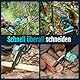 YARDCARE Mini Kettensäge, 6 Zoll Akku Kettensäge mit Automatischer Öler,Akku und Ladegerät,Elektrische Handkettensäge Akku für Gartenscheren Astschere Holzschneiden